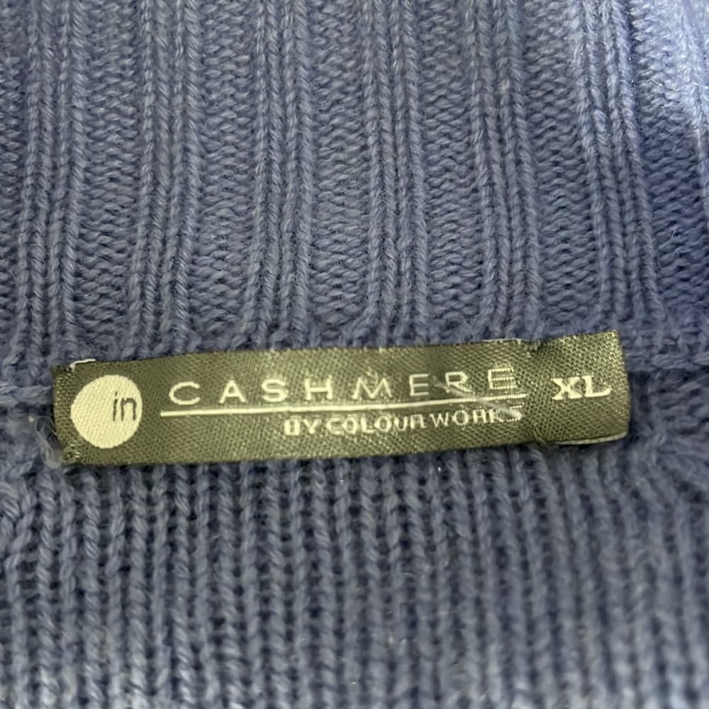 IN CASHMERE by colour works 100% cashmere zip up sweater - Picture 10 of 11